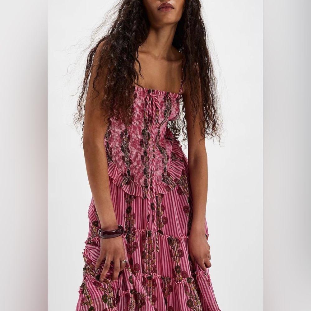 Pink Floral Women's Dress